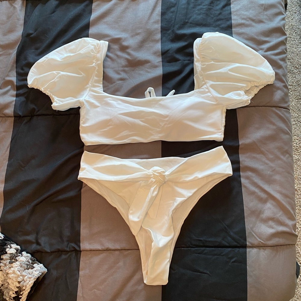 NWT white bikini